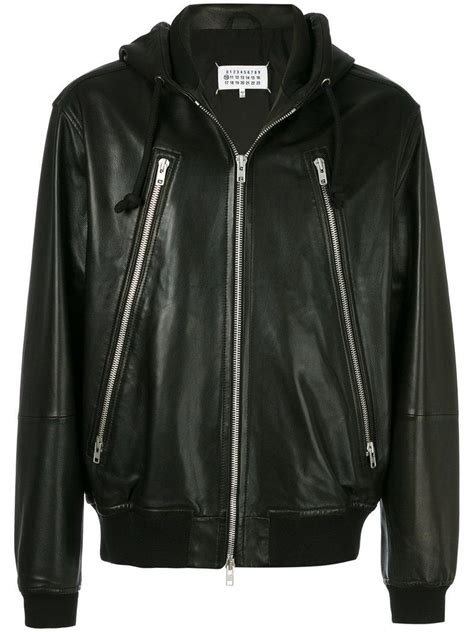 margiela leather bomber jacket replica berlin 80s|margiela jackets for men.